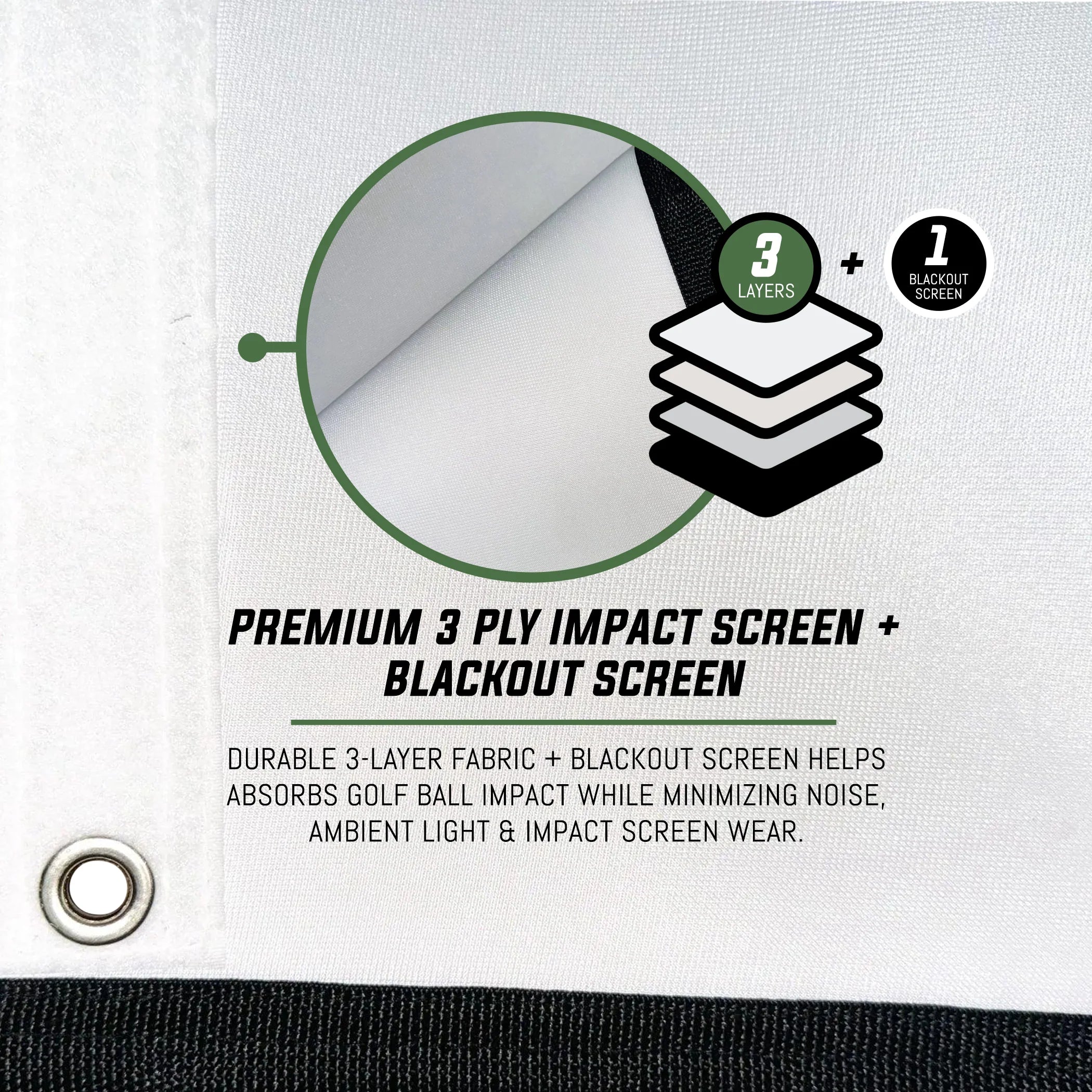 TheSportScreen Vanish Series, Retractable Golf Enclosure